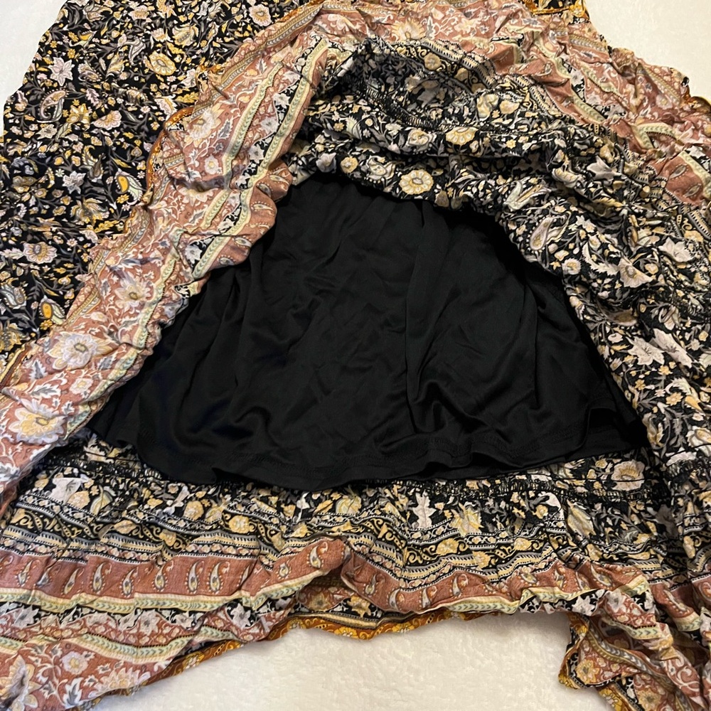 Crochet woven and floral maxi dress Small forever 21 - Picture 10 of 12